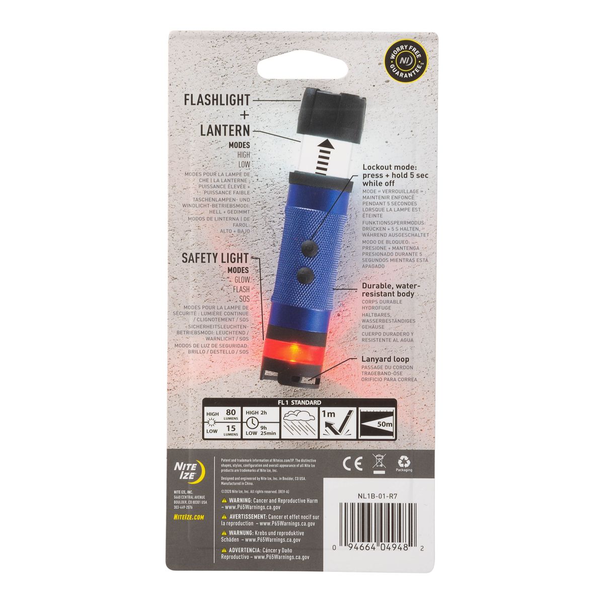 Nite Ize Radiant 3 in 1 Mini Flashlight Back_Flat