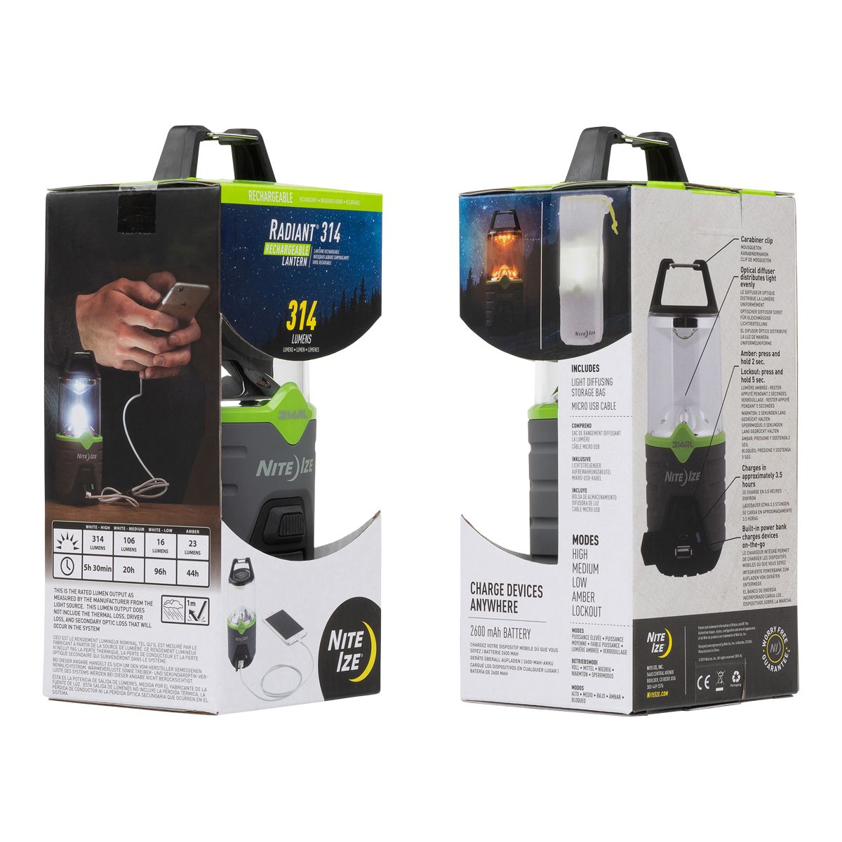 Nite Ize Radiant 314 Rechargeable Lantern Composite_or_Mixed