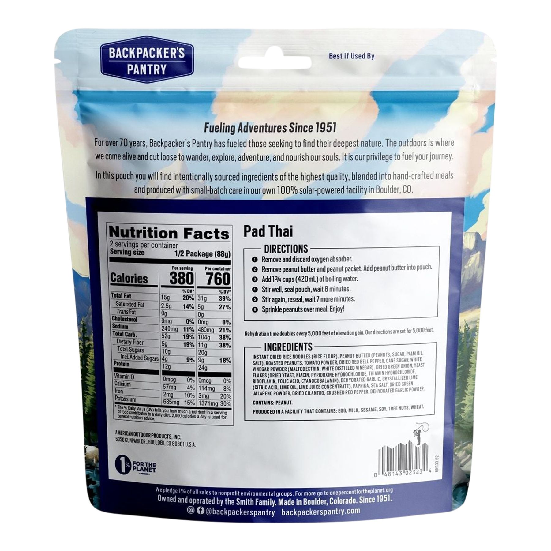 Backpacker's Pantry Pad Thai