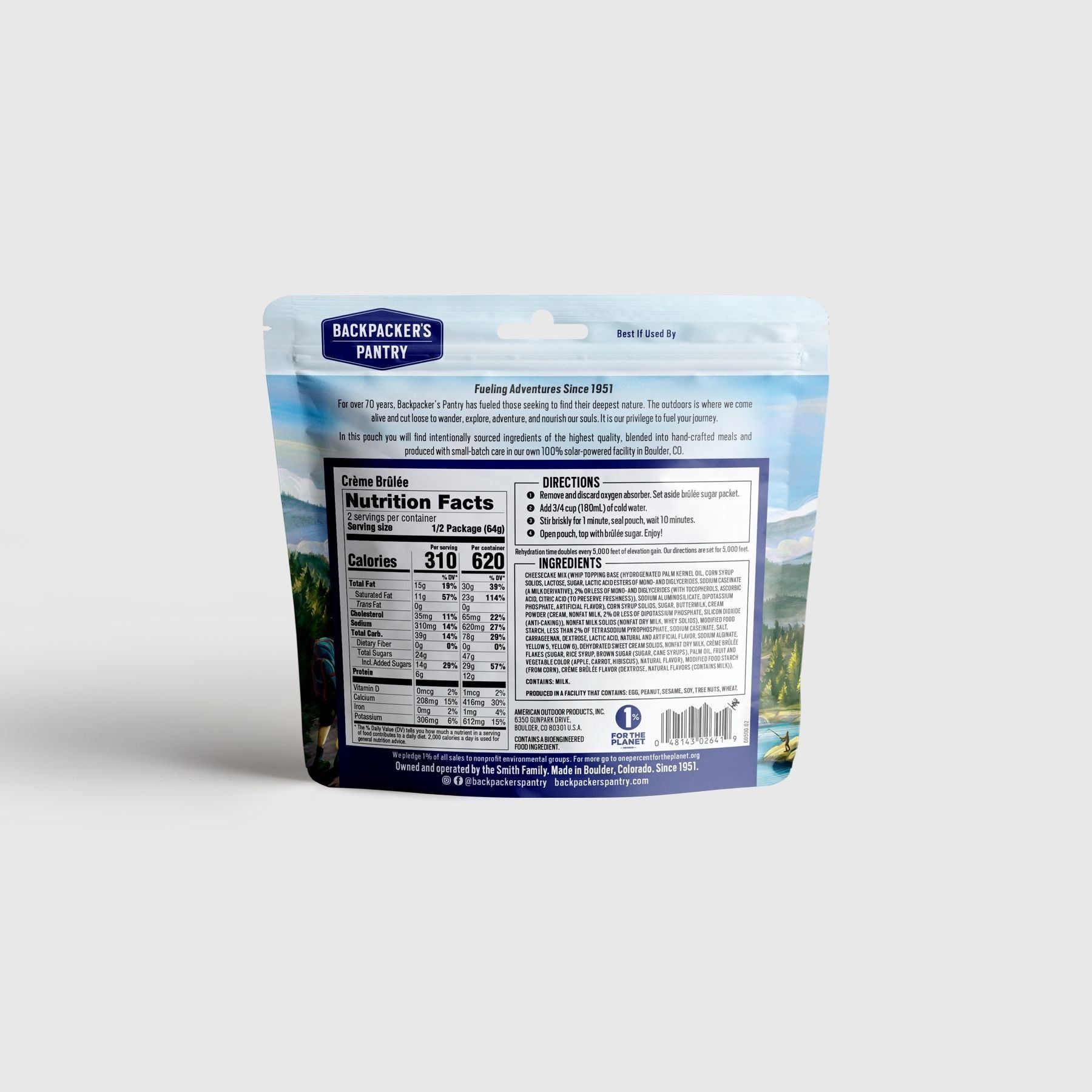 Backpacker's Pantry Crème Brulé