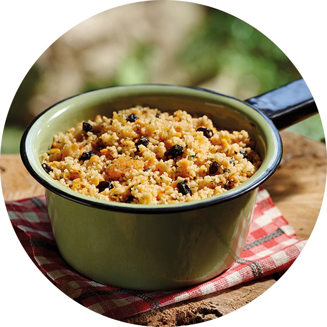 Happy Yak Vegetarian Moroccan Couscous and Lentils Dehydrated Meal