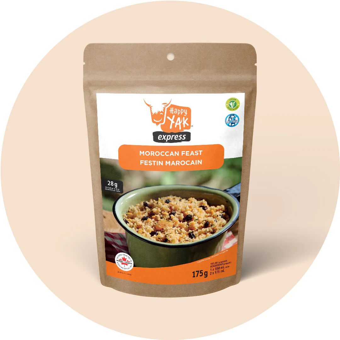 Happy Yak Vegetarian Moroccan Couscous and Lentils Dehydrated Meal