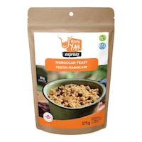 Happy Yak Vegetarian Moroccan Couscous and Lentils Dehydrated Meal Front_Flat