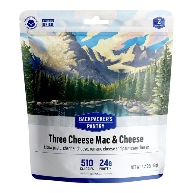 Backpacker’s Pantry Three Cheese Macaroni & Cheese Front_Flat