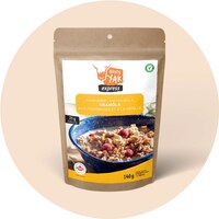 Happy Yak Raspberry and Vanilla Granola Snacks Front_Flat