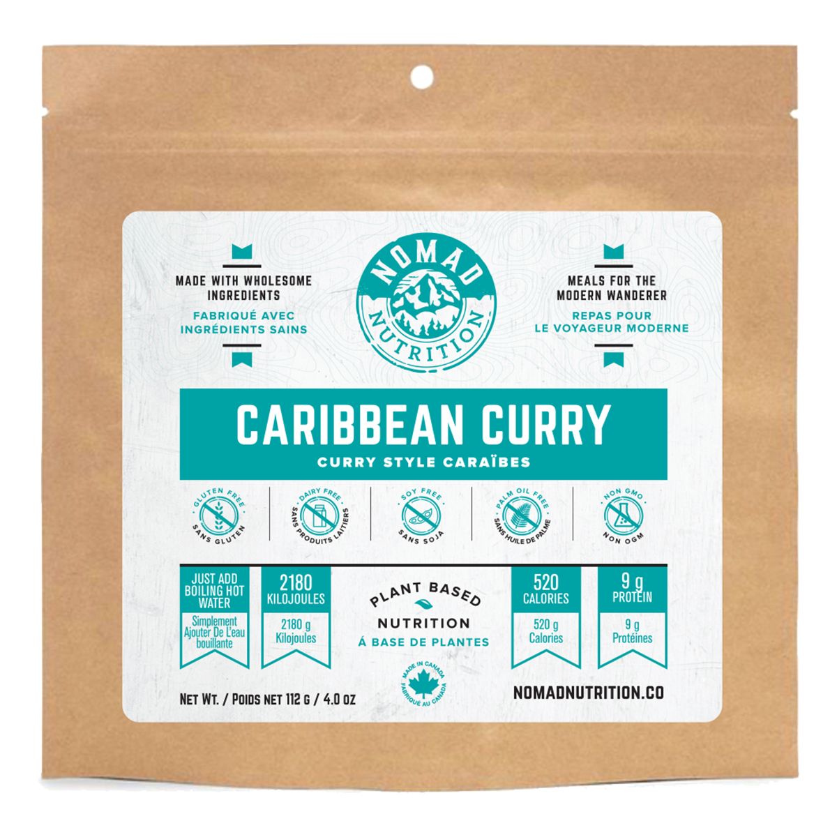 Nomad Nutrition Dehydrated Caribbean Curry