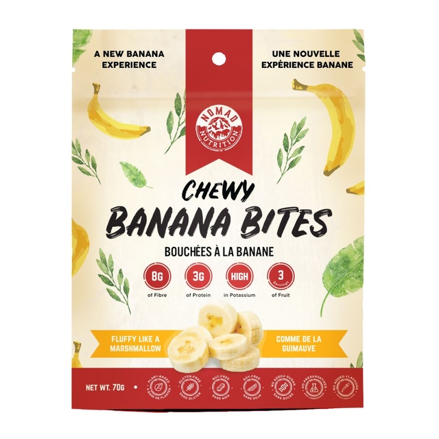 Nomad Nutrition Dehydrated Chewy Banana Bites