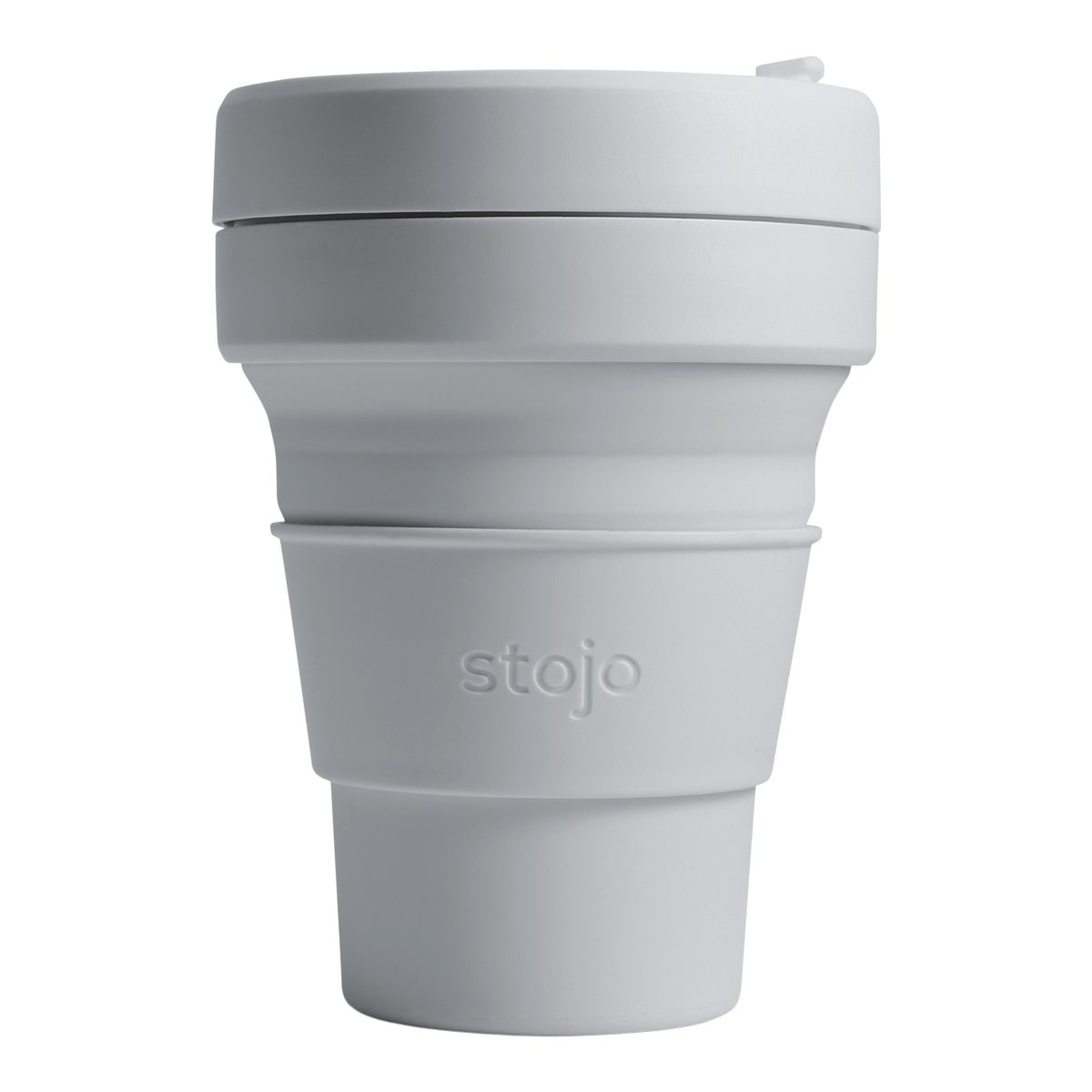 Image of Stojo Pocket Cup 12 oz Mug Sip Lid Silicone Collapsible