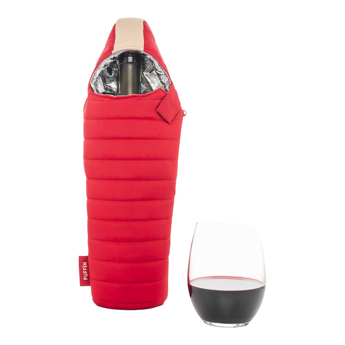 Puffin Wine Bag Front_Flat