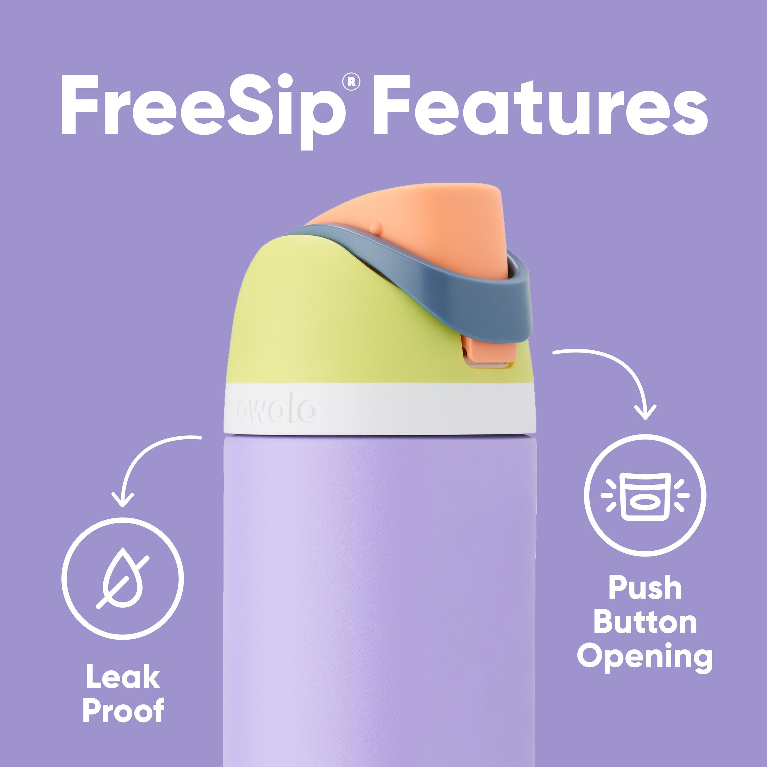 Owala FreeSip Tritan Wide Straw Bottle