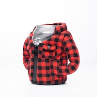 Puffin The Lumberjack Flannel Drinkwear Front_Three_Fourths_Angled_Left
