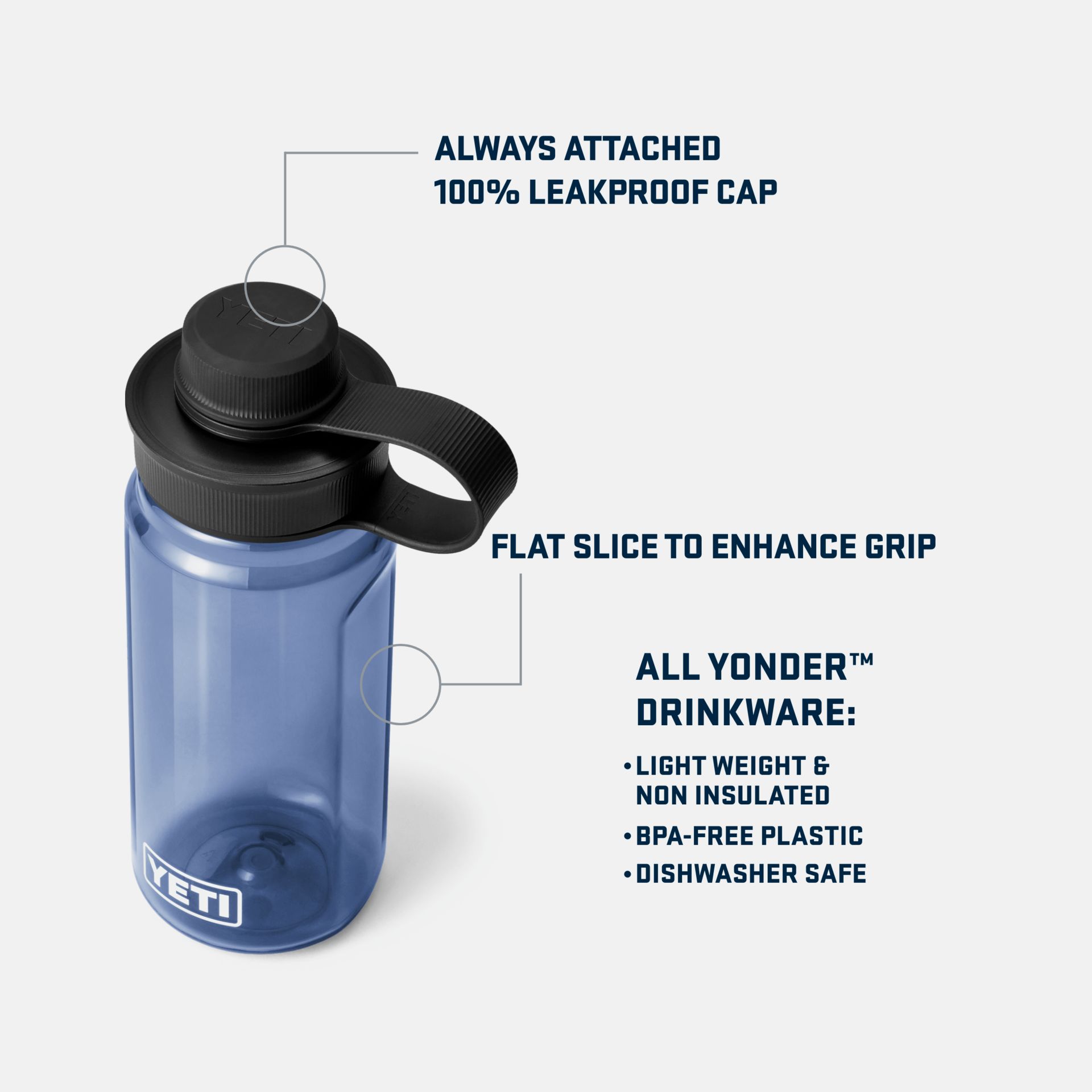 YETI Yonder™ .6L C Water Bottle with Tether Cap