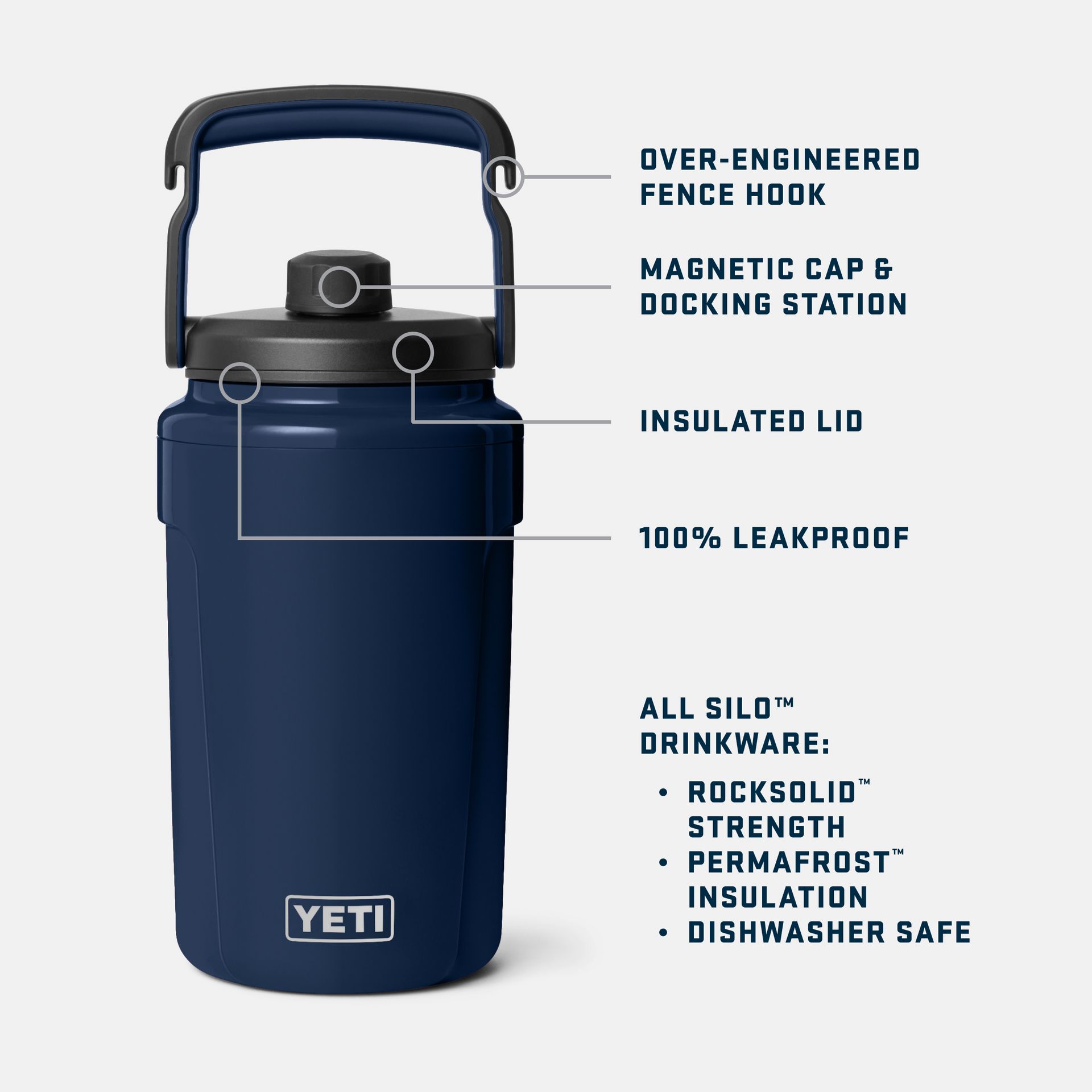 YETI Silo Half Gallon Jug with Chug Cap