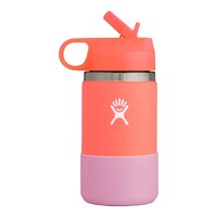Hydroflask Kids Wide Mouth 12 oz Water Bottle, Straw Lid, Insulated Stainless Steel Side_Right