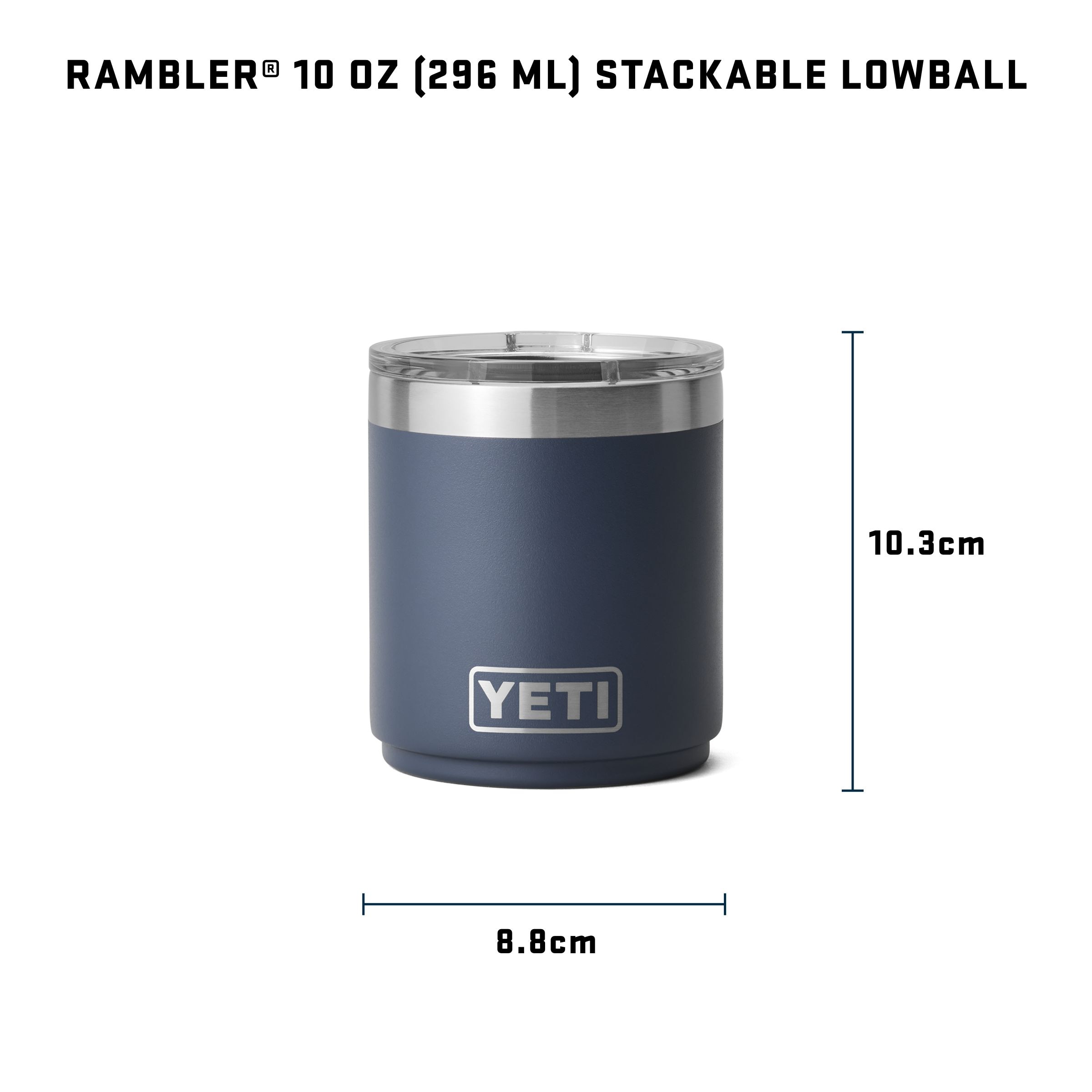 YETI Rambler Lowball 10 oz Tumbler with Sliding Lid