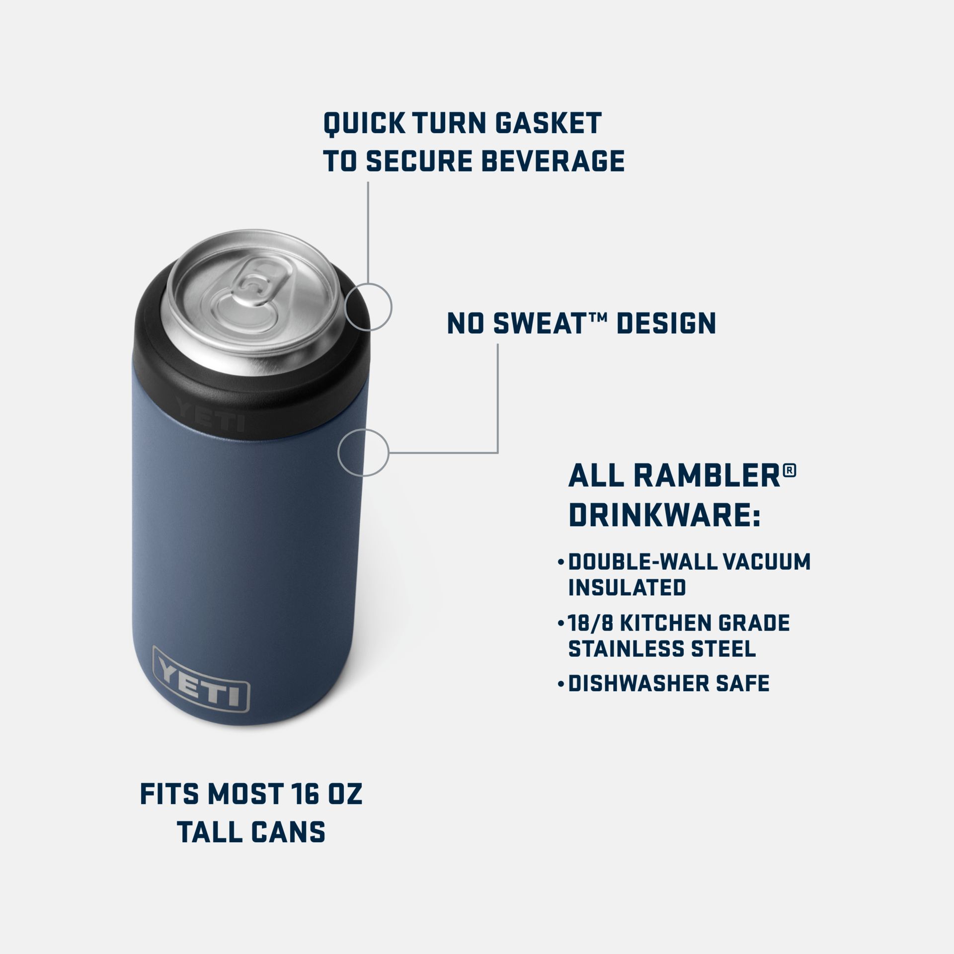 YETI Rambler Jets Tall Colster