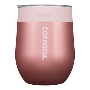 Corkcicle Stemless 12 oz Wine Tumbler, Sliding Lid, Insulated Stainless Steel