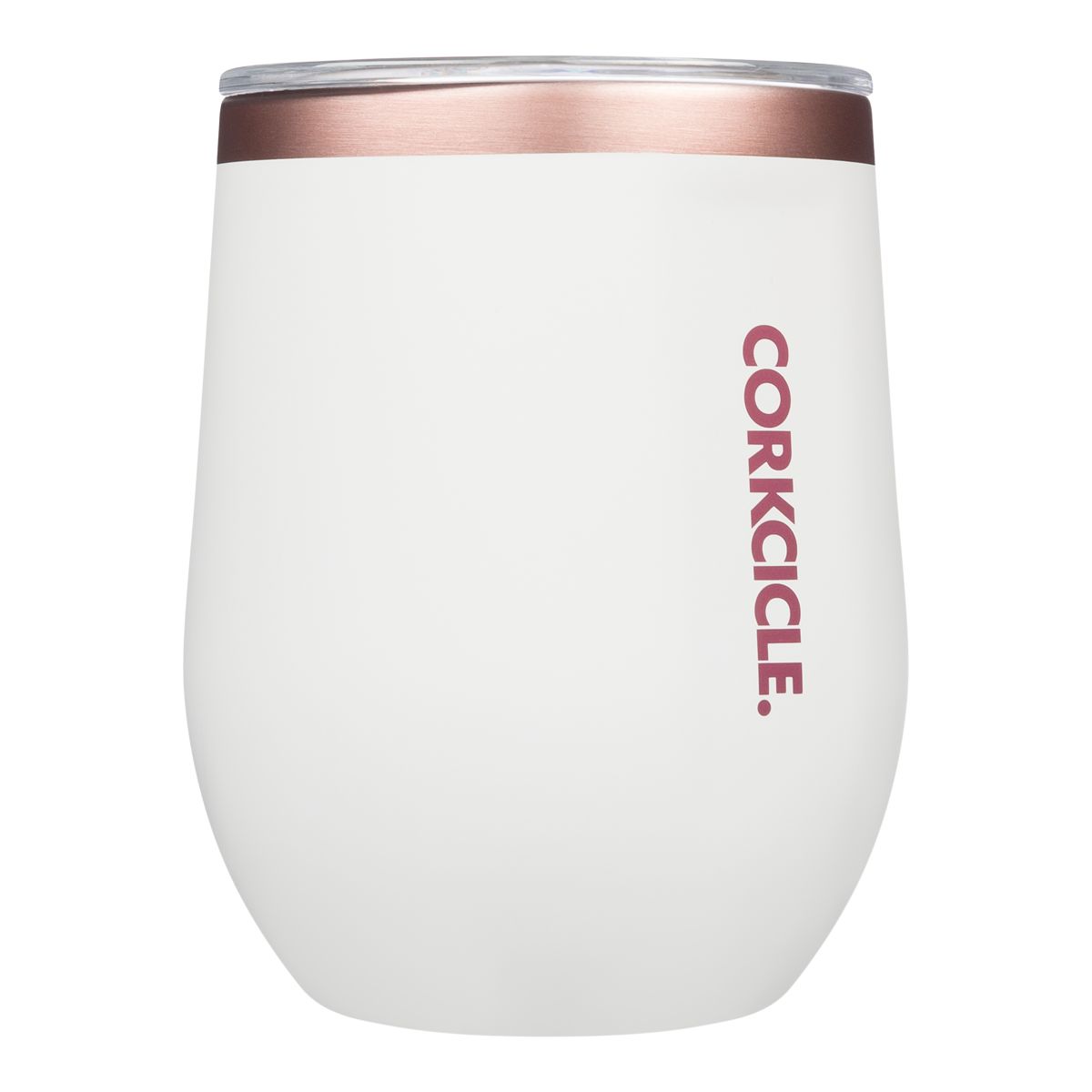 Corkcicle Stemless 12 oz Wine Tumbler, Sliding Lid, Insulated Stainless Steel