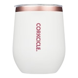 Corkcicle Stemless 12 oz Wine Tumbler, Sliding Lid, Insulated Stainless Steel Front_Flat