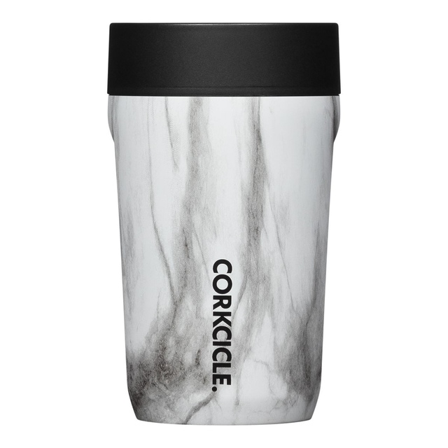 Corkcicle Commuter 9 oz Mug, Sip Lid, Insulated Stainless Steel, Leak Proof Front_Flat
