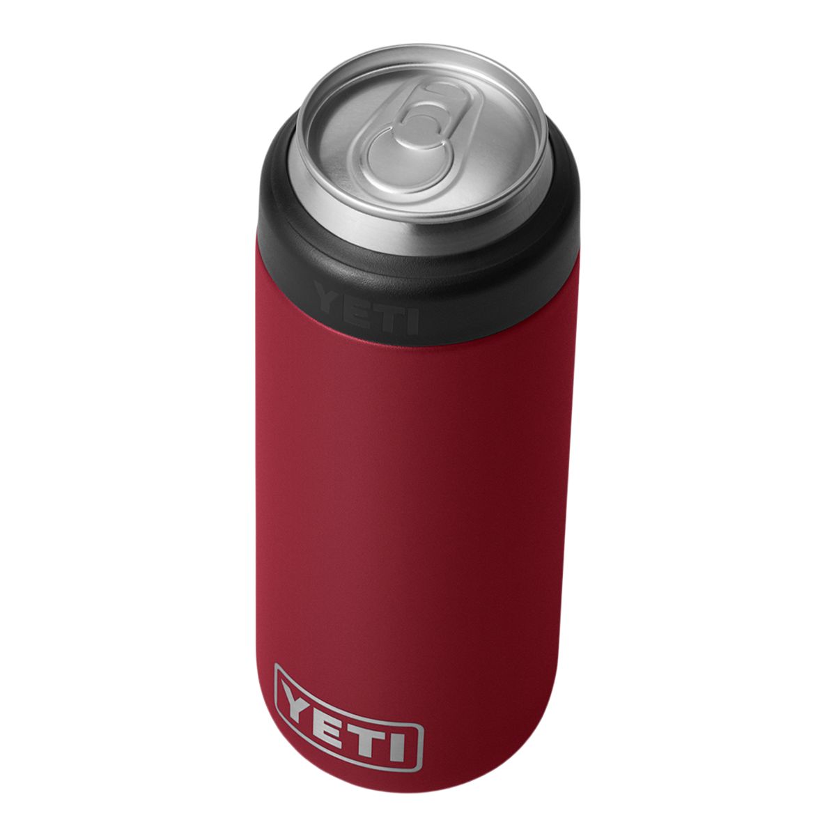 YETI Rambler Slim Can 12 oz Can Sleeve/Koozie, Screw Cap, Insulated Stainless Steel