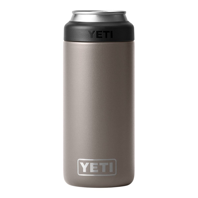 YETI Rambler Slim Can 12 oz Can Sleeve/Koozie, Screw Cap, Insulated Stainless Steel