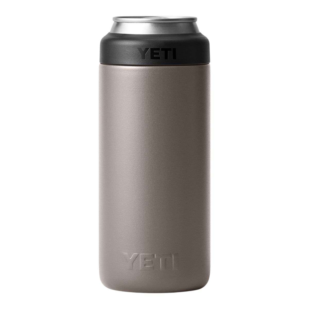 YETI Rambler Slim Can 12 oz Can Sleeve/Koozie, Screw Cap, Insulated Stainless Steel