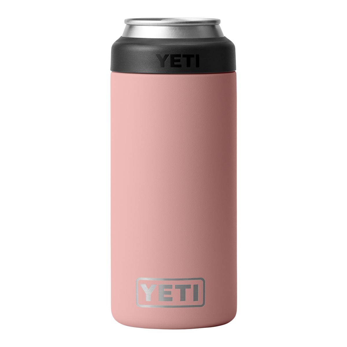 YETI Rambler Slim Can 12 oz Can Sleeve/Koozie, Screw Cap, Insulated Stainless Steel