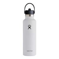 Hydro Flask Standard Mouth 21 oz Insulated Stainless Steel Water Bottle with Flex Cap Front_Flat