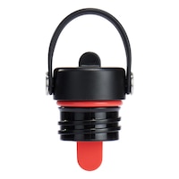 Hydro Flask Standard Mouth Plastic Water Bottle Lid with Straw Front_Flat