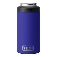 YETI Rambler Tall Can 16 oz Can Sleeve/Koozie, Screw Cap, Insulated Stainless Steel Front_Elevated