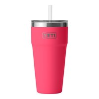 YETI Rambler 26 oz Tumbler, Straw Lid, Insulated Stainless Steel, Dishwasher Safe Front_Elevated