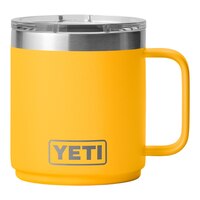 YETI Rambler 10 oz Mug, Sliding Lid, Insulated Stainless Steel, Dishwasher Safe Front_Flat