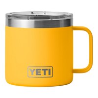 YETI Rambler 14 oz Mug, Sliding Lid, Insulated Stainless Steel, Dishwasher Safe Front_Flat