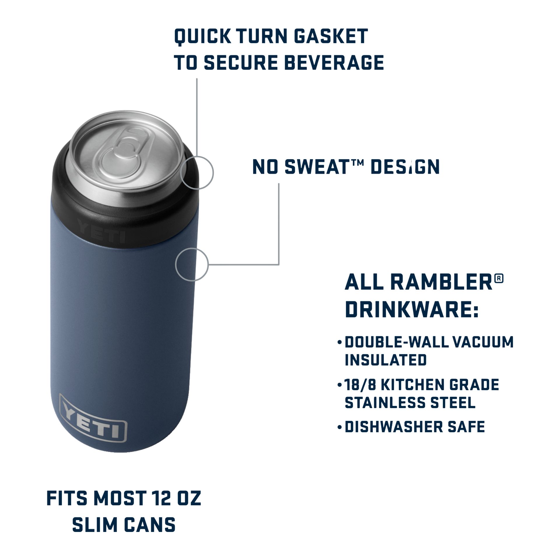 YETI Rambler® 12 oz Colster® Slim Can Insulator