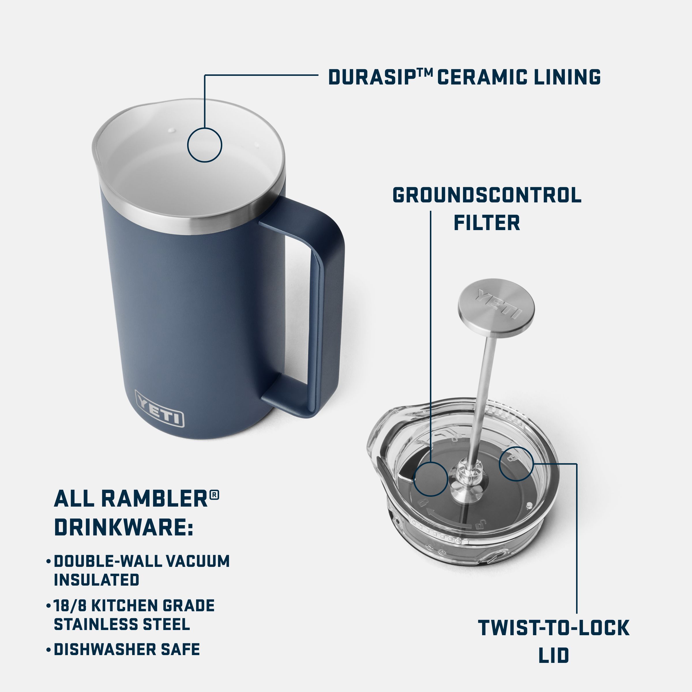 YETI Rambler® 64 oz French Press