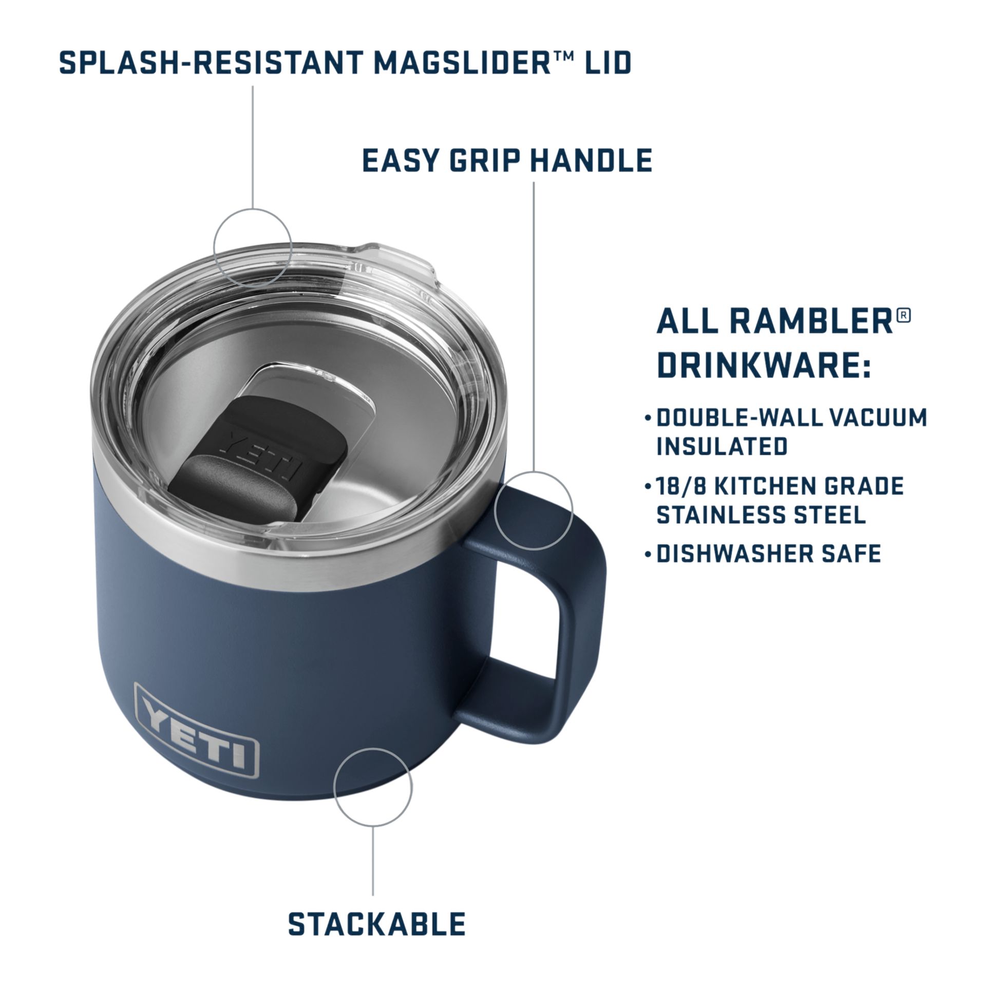 YETI Rambler® Mug with MagSlider™ Lid