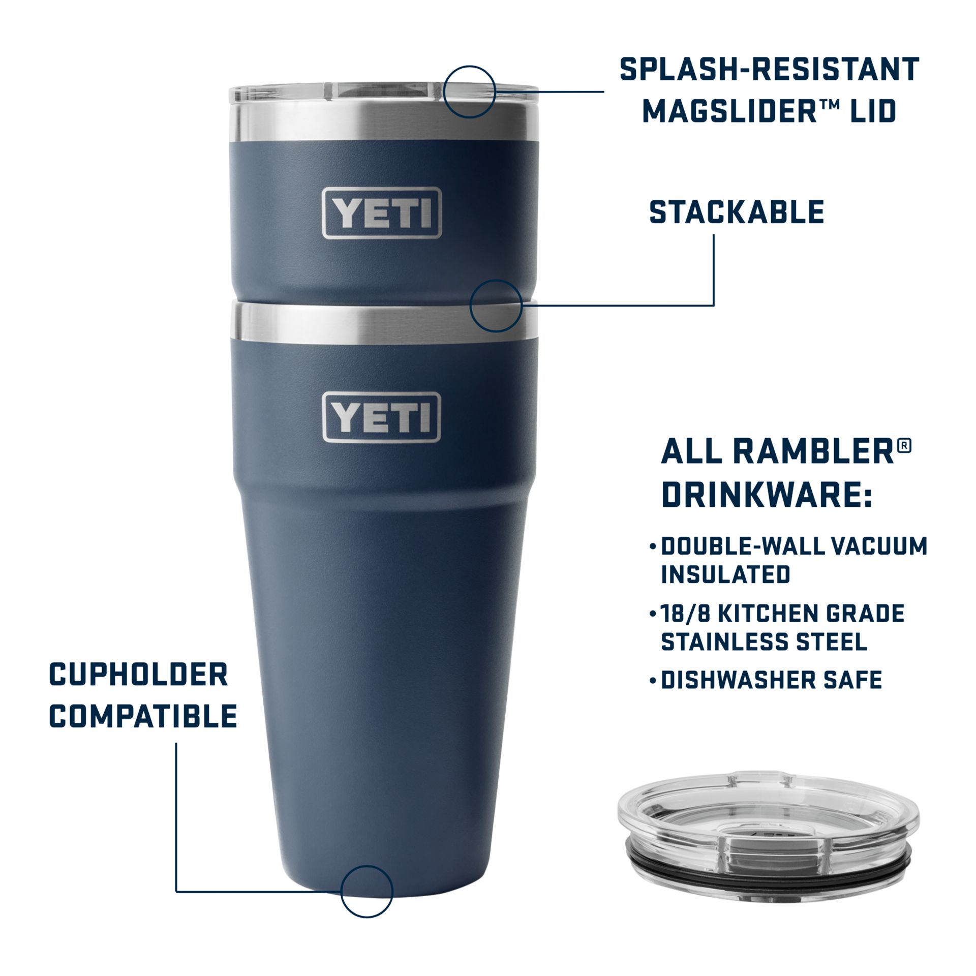 YETI Rambler® 30 oz Stackable Cup With MagSlider™ Lid