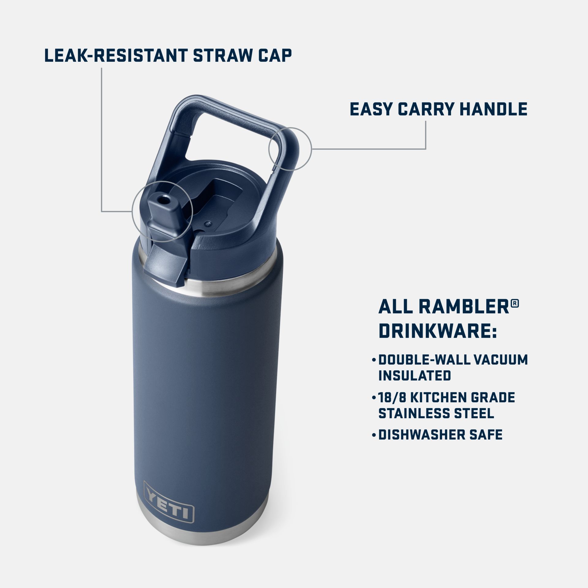 YETI Rambler® 26 oz C Straw Water Bottle