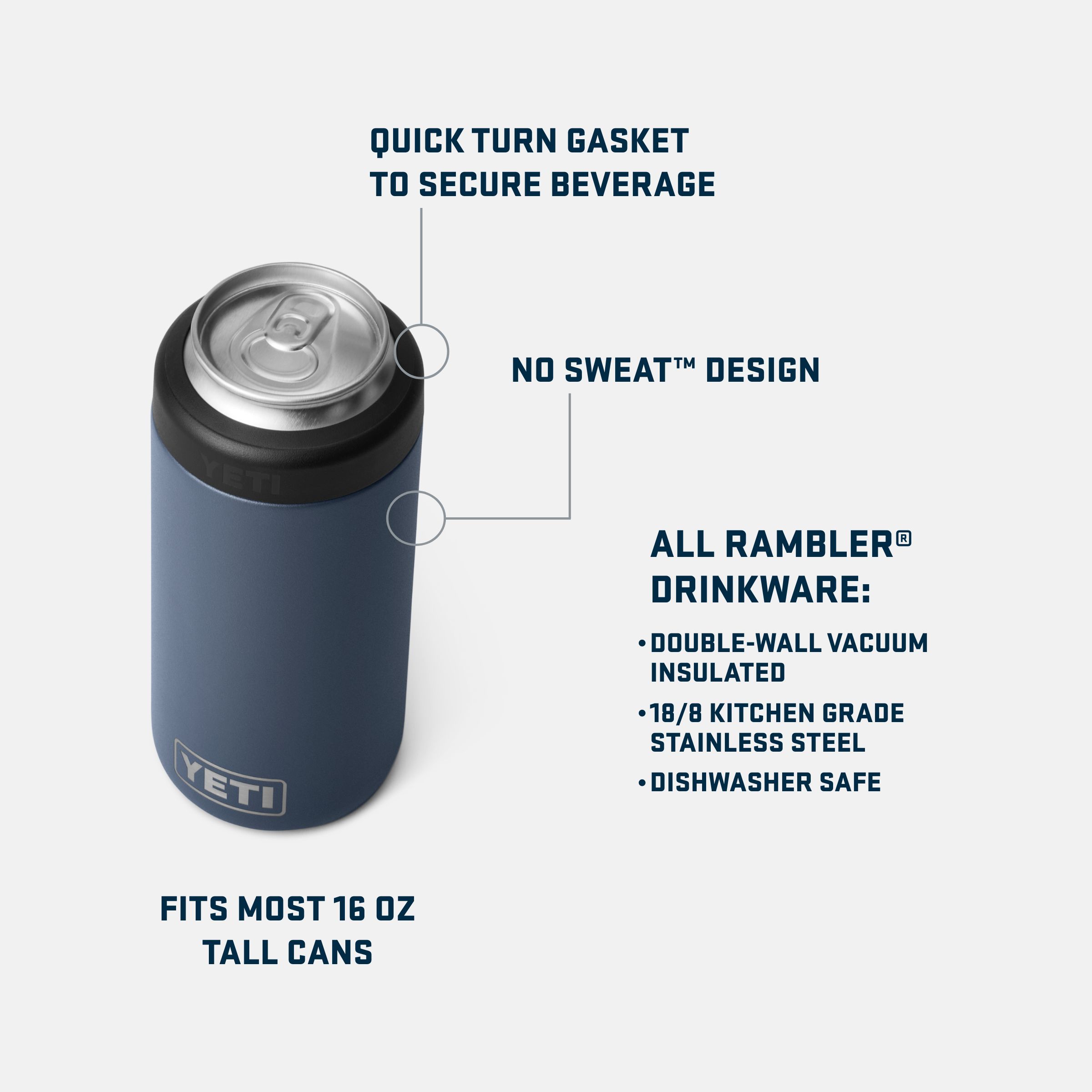 YETI Rambler® 16 oz Colster® Tall Can Insulator