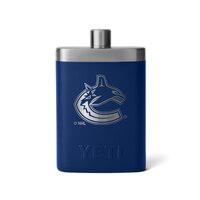 YETI NHL Calgary Flames Stainless Steel Flask Front_Flat