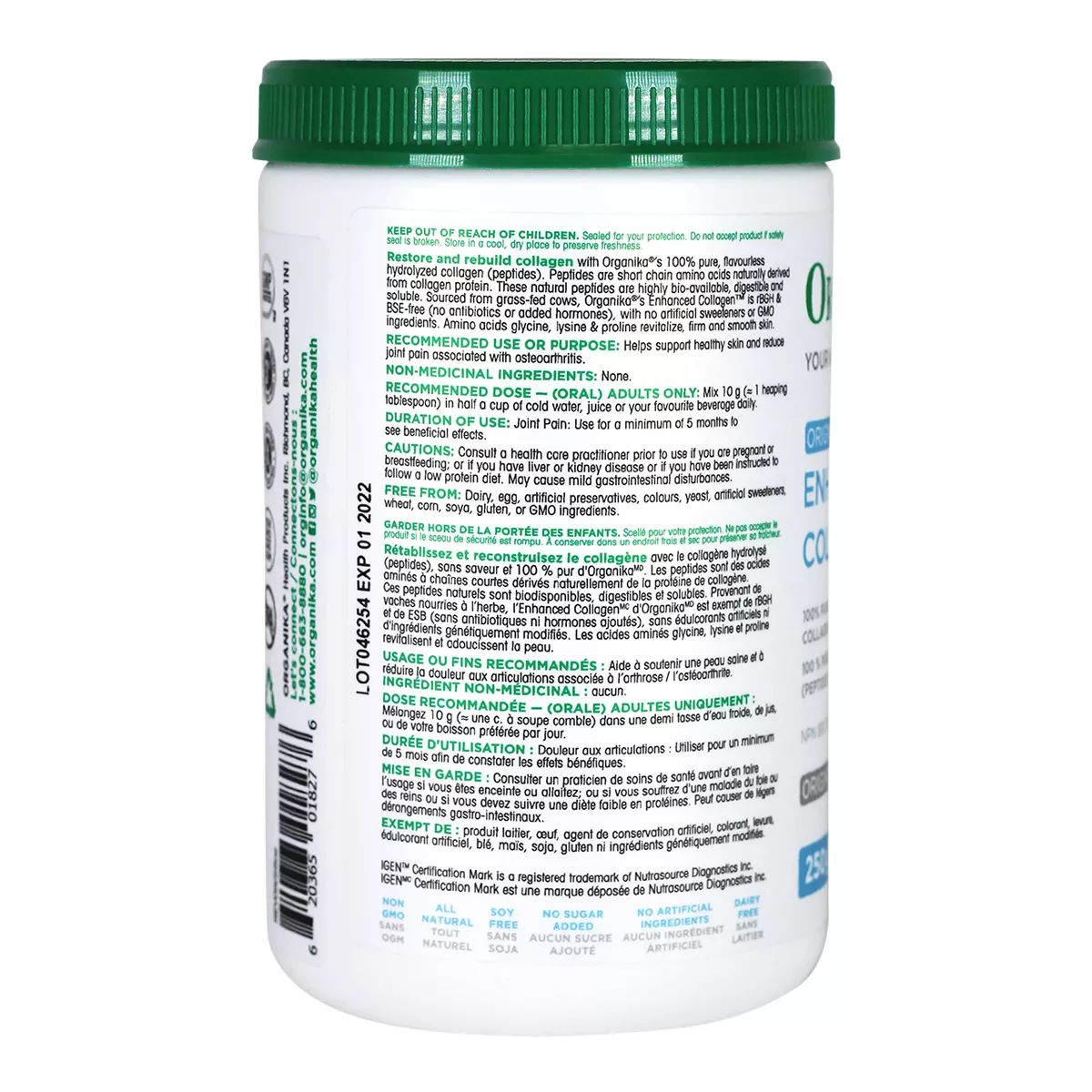 Organika Enhanced Collagen Powder - 250g