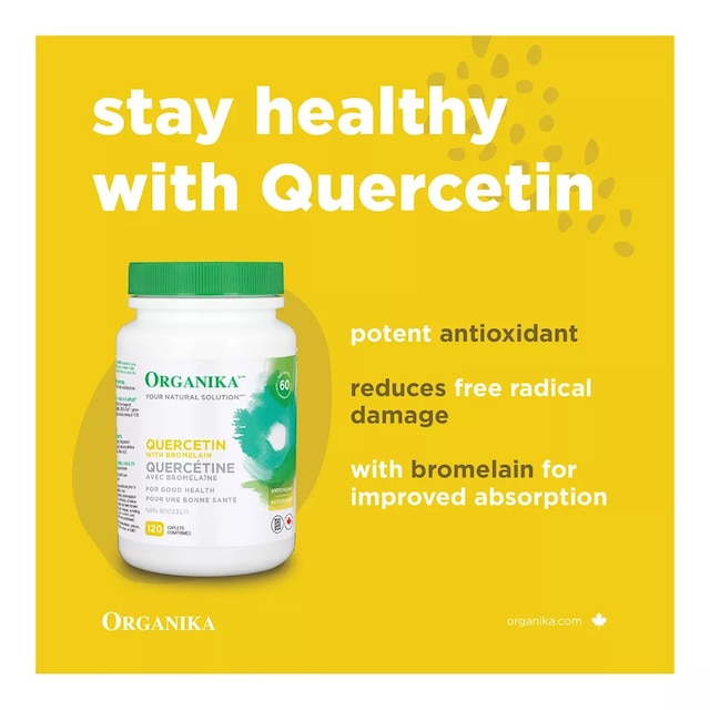 Organika Quercetin With Bromelain 120 Caplets Sportchek