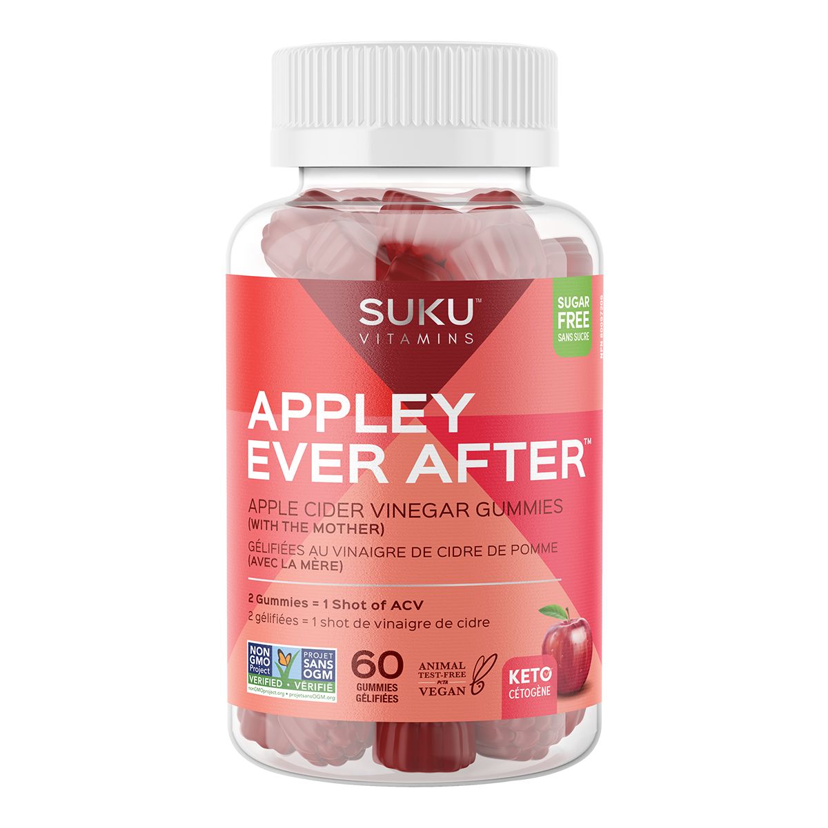 Image of Suku Appley Ever After Gummies - 60 Counts