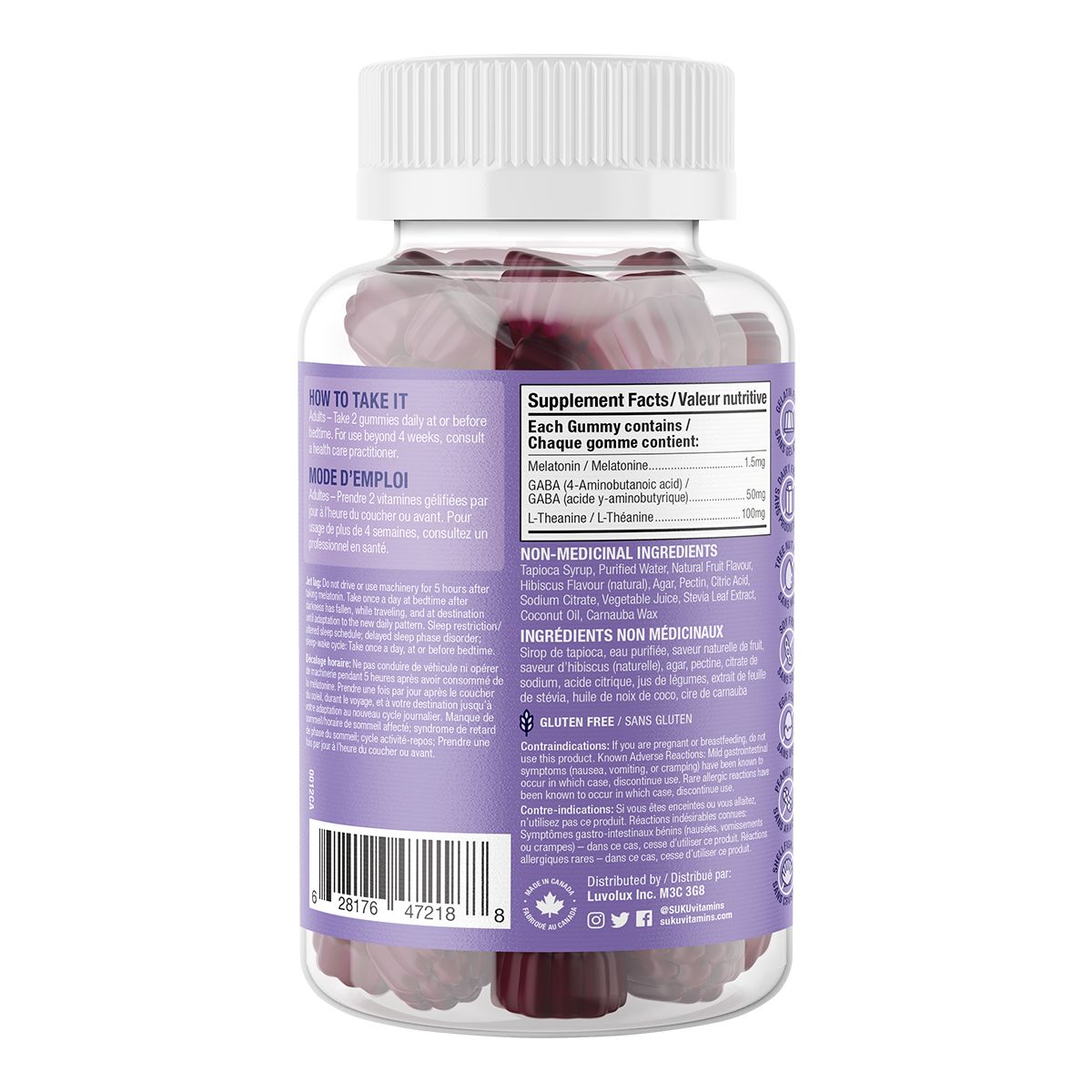 Suku Restful Sleep Gummies - 60 Counts