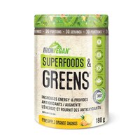 Iron 150g Vegan Superfoods & Greens - Pineapple Orange Front_Flat