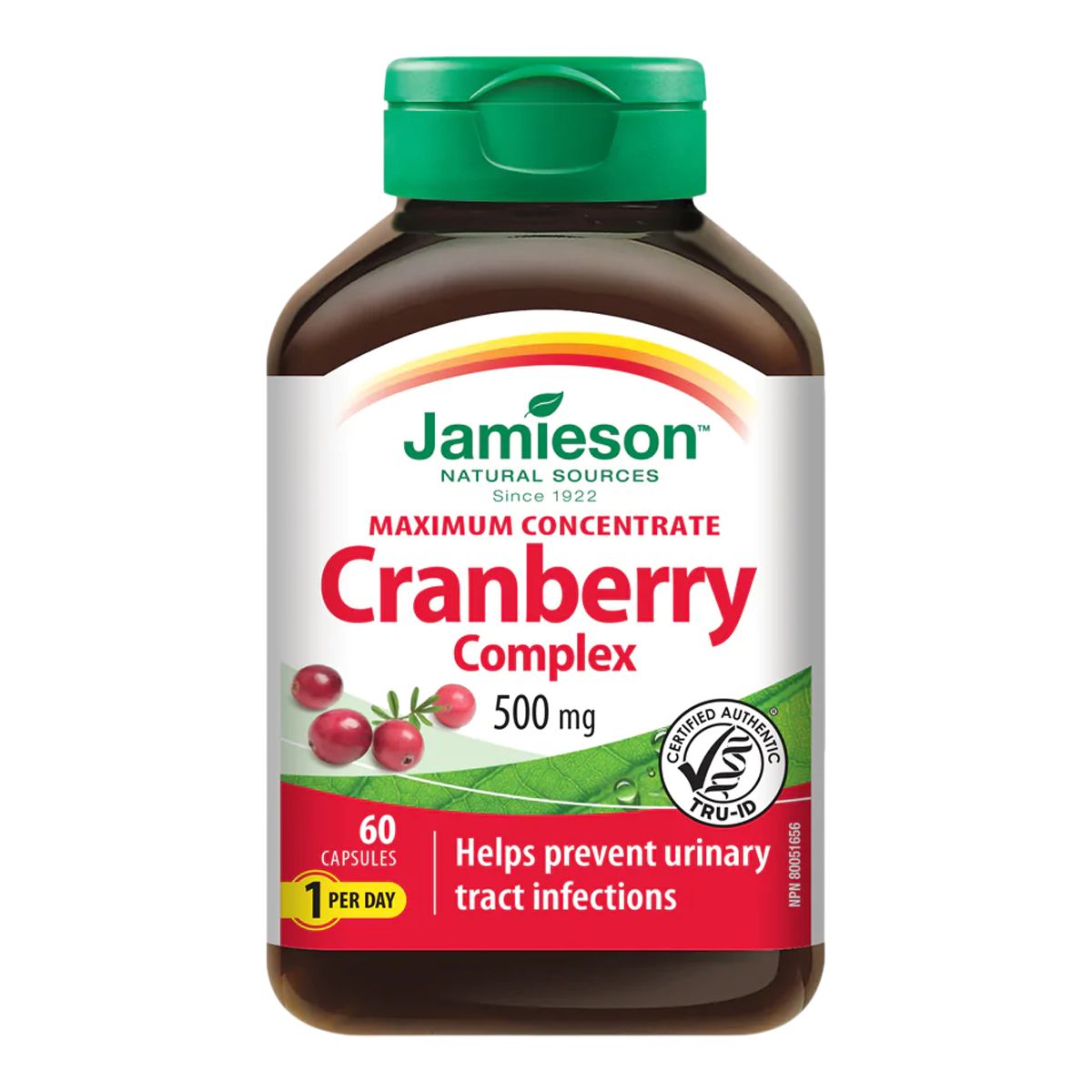 Image of Jamieson Cranberry Juice 500mg - 60 Capsules