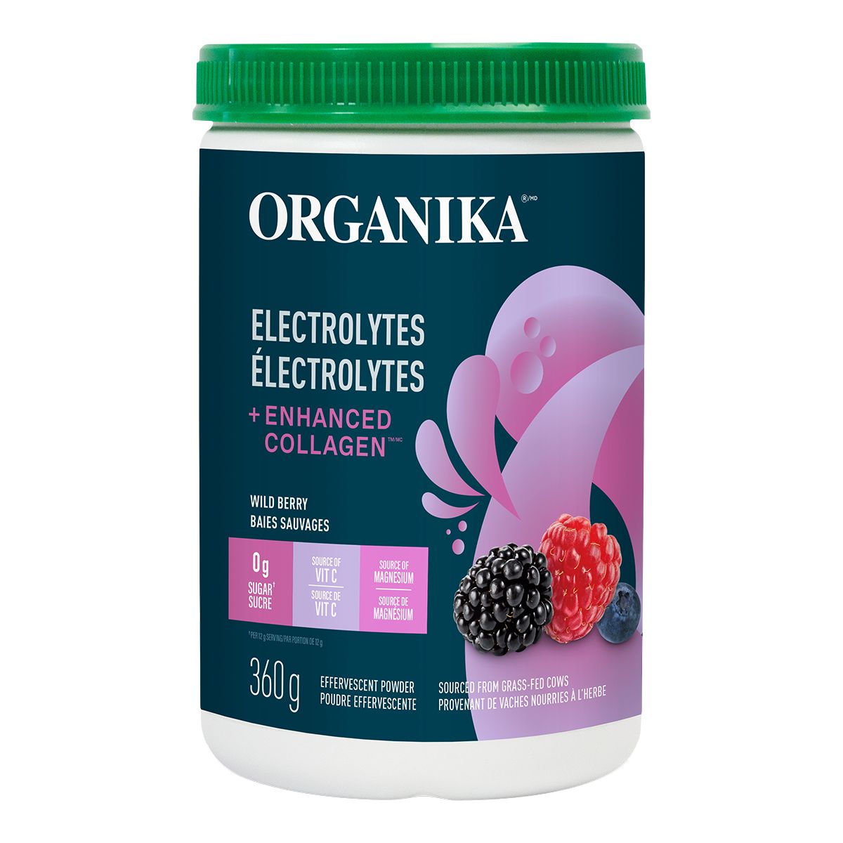 Image of Organika Collagen + Electrolytes - Wild Berry