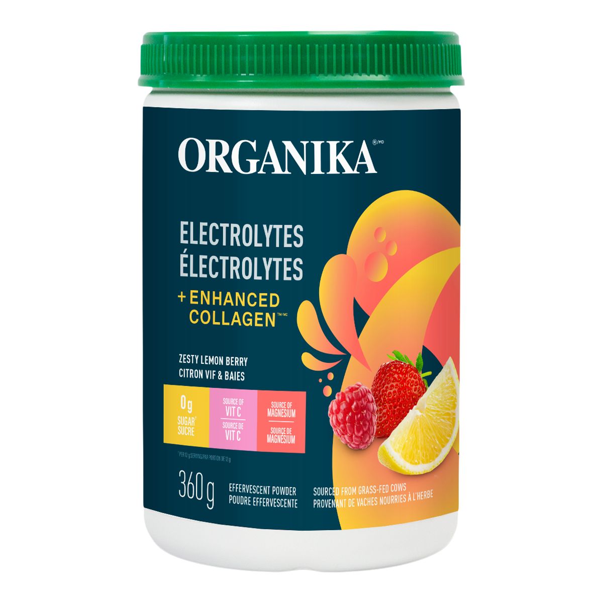 Image of Organika Collagen + Electrolytes - Lemon Berry