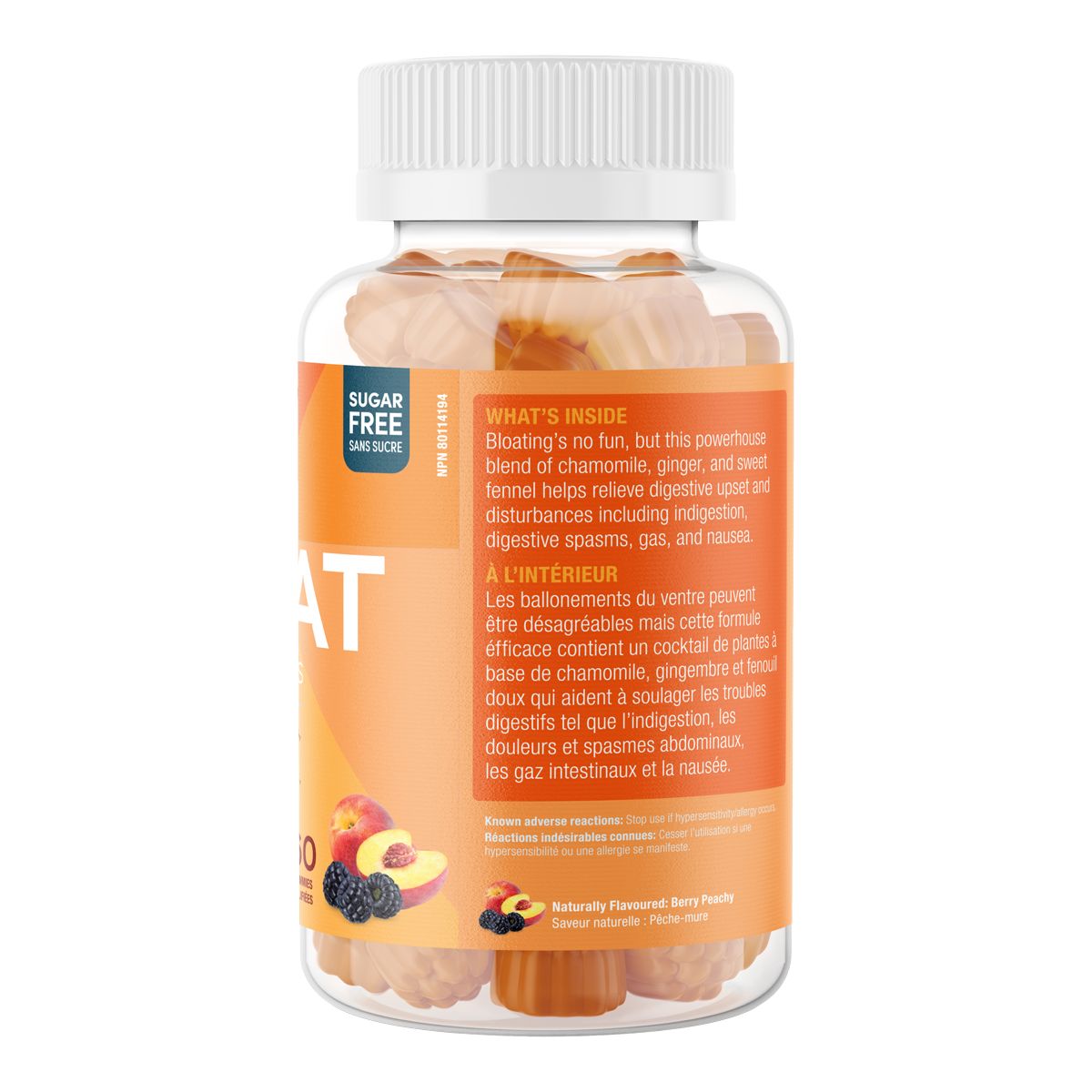 Suku DeBloat Digestive Gummies 60 Counts Side_Left